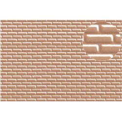 Plastic sheet redbrick 