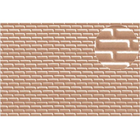 Plastic sheet redbrick 