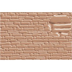 Plastic sheet 4mm Stone Courses Grey