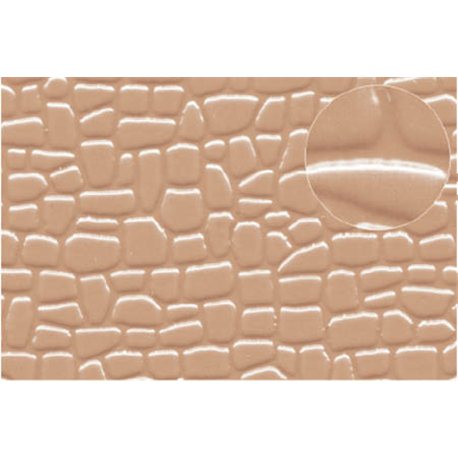 Plastic sheet 4mm Random Stone Grey