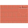 Plastic sheet 7mm Roof Tile Red 