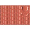 Plastic sheet pantile roof tile 4mm (medium)