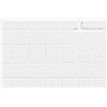 Plastic sheet 7mm Roof Tile White