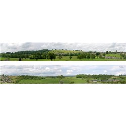 Derbyshire village N gauge Backscene (9"x10’)