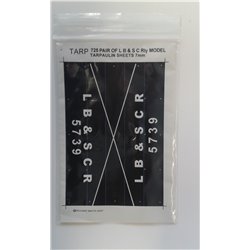 Pre-Group Wagon Tarpaulin Sheets-LB&SC Railway - pack of 2