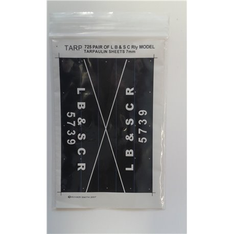 Pre-Group Wagon Tarpaulin Sheets-LB&SC Railway - pack of 2