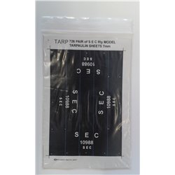 Pre-Group Wagon Tarpaulin Sheets -SEC Railway - pack of 2