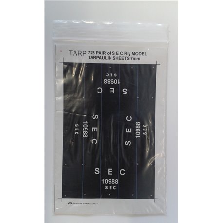 Pre-Group Wagon Tarpaulin Sheets -SEC Railway - pack of 2