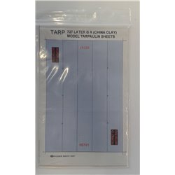 BR (Blue) Model Wagon Tarpaulin Sheets - pack of 2