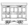 Freelance Panelled 4-Wheel 1st Class 2 Compartment Coach
