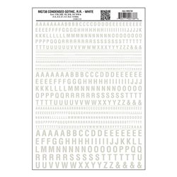 Condensed Gothic RR White Dt