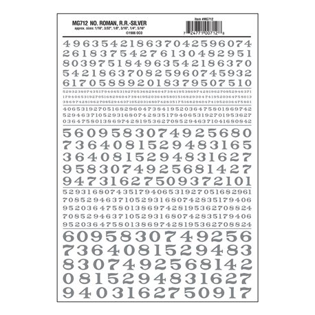 Numbers Roman RR Silver Dt