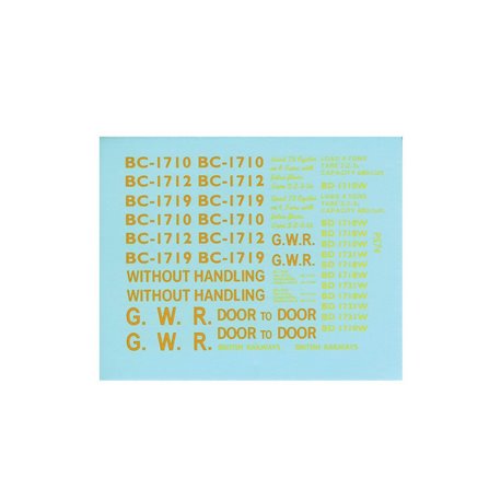Transfers for GWR Conflat PS39