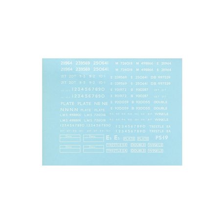 Transfers for Lner/BR Plate Wagon