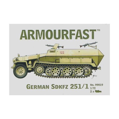 German Sd.Kfz.251/1 Hanomag (x2) 1/72 Tank kit (DE)