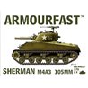 M4A3 Sherman 105mm Tank (x2) 1/72 plastic kit (US)