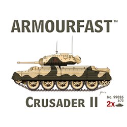 Crusader Mk.II (x2) 1/72 Tank plastic kit (UK)