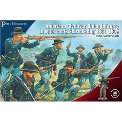 American Civil War Union Infantry (sack coats) 28mm fig. 