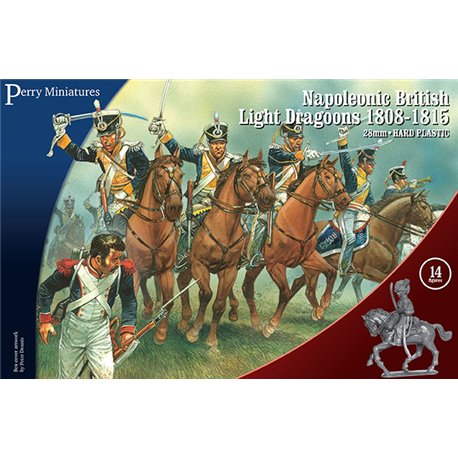 Napoleonic British Light Dragoons 28mm mounted figures x14 