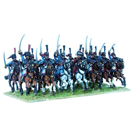 French Napoleonic Hussars – 28mm mounted figures x14 