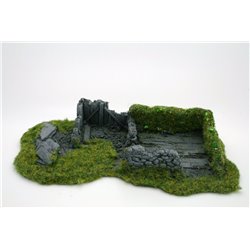 25/28mm Large Derelict Building - Type 12