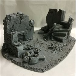 25/28mm Large Derelict Building - Type 14