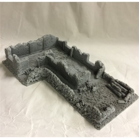 25/28mm Large Derelict Building - Type 17