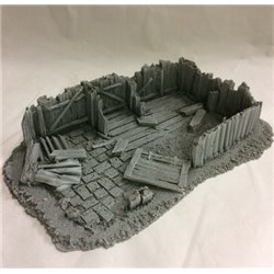 25/28mm Large Derelict Building - Type 18