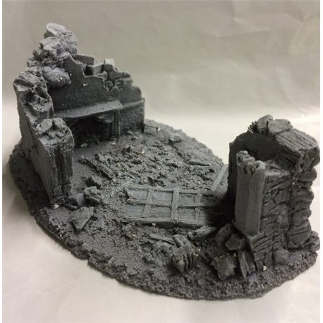 25/28mm Small Derelict Building - Type 6