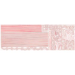 BR mixed traffic or LNWR loco lining - Transfers sheet