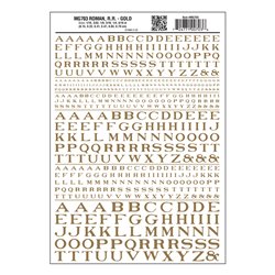 Roman RR Gold Dry transfer