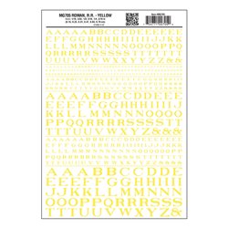 Roman RR Yellow Dry transfer