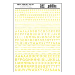 Gothic RR Yellow Dry transfer