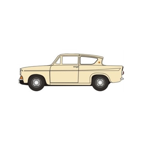 Ford Anglia Sunburst Yellow/Cirrus White