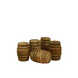 Five Large Oak Casks