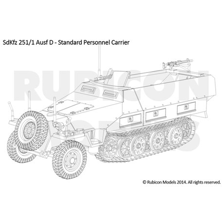 German SdKfz 251/D Halftrack (28mm)