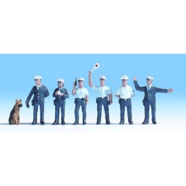 Police Officers & Dog (Blue Uniform)
