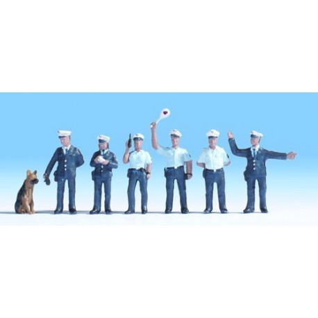 Police Officers & Dog (Blue Uniform)