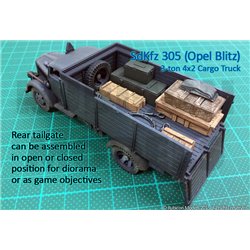 SdKfz 305 3-ton 4 x 2 Cargo Truck - Opal Blitz