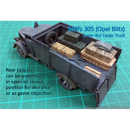 SdKfz 305 3-ton 4 x 2 Cargo Truck - Opal Blitz