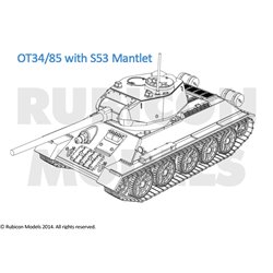 Soviet T34/85 Tank (28mm)