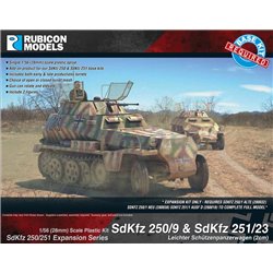 SdKfz 250/9 & 251/23 Autocannon Expansion Set - 1:56 scale (28mm) Wargame Plastic Kit