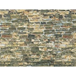 HO Brown stone embossed card sheet 250x125mm