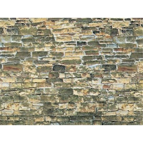 HO Brown stone embossed card sheet 250x125mm