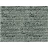 HO Weathered granite stone wall embossed card