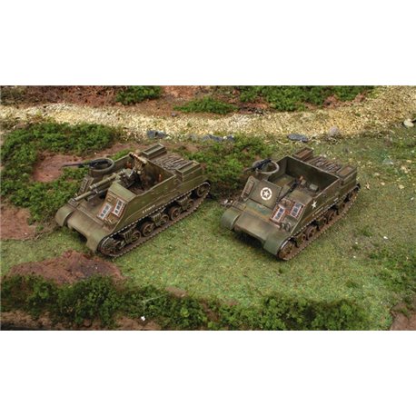 M7 Priest 105mm Howitzer Motor Carriage x 2 Fast Assembly Kits - scale 1 : 72