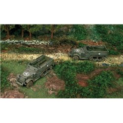 M3A1 Half Track x 2 Fast Assembly Kits - scale 1 : 72