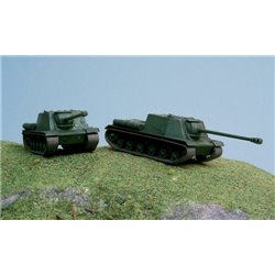 Soviet ISU-122 Pack x 2 Fast Assembly Kits - scale 1 : 72