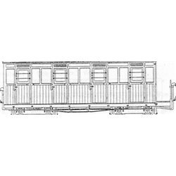 Festiniog Style 4 Compartment Bogie Coach