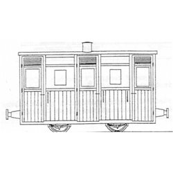 Festiniog Planked 4Wheel 3rd Coach